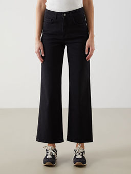 Wideleg Kad?n Jean Pantolon