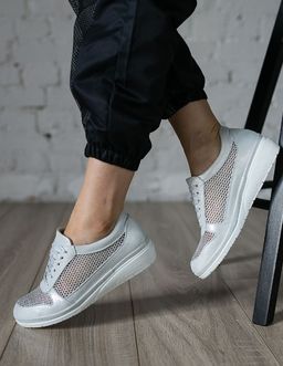 Кроссовки белые Pirochi Натуральная кожа