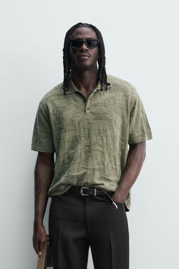 POLO PUNTO RELAXED FIT JACQUARD / Verde - Zara фото 2