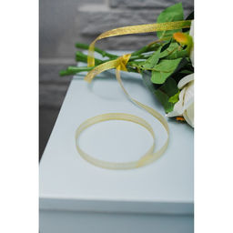 Цена за 3 шт. Лента парчовая, 10 мм, 231 м, цвет золотой - Арт узор фото 3