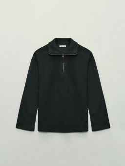 Джемпер на молнии с отложным воротником / Zarina фото 8