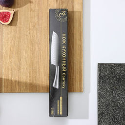 Нож Сантоку Magistro Ardone, лезвие 17,5 см фото 5