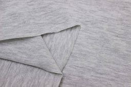 Трикотаж Кулир.гладь цв.Светло-серый меланж, ш.2.00м(1,00м*2, чул),Карде, хл-75%,п/э-25%, 130гр/м.кв - Купава фото 2