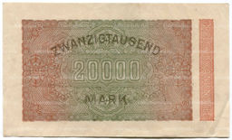 Банкнота 20000 марок 1923 года Германия
