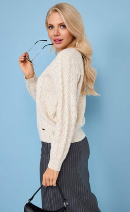 Джемпер F422-1518 milk - Fine joyce фото 10