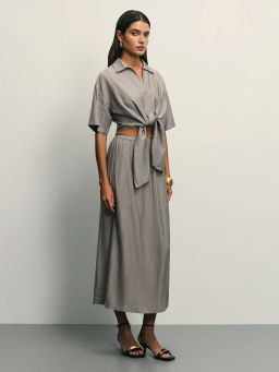 Блузка из вискозы с завязками / Zarina  фото 2