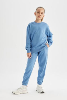 K?z Cocuk Beli Pacas? Lastikli Cepli Jogger Okul Esofman Alt?