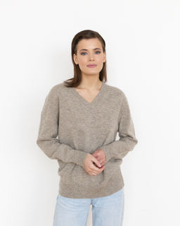 Джемпер из пуха яка и кашемира 3015 серый