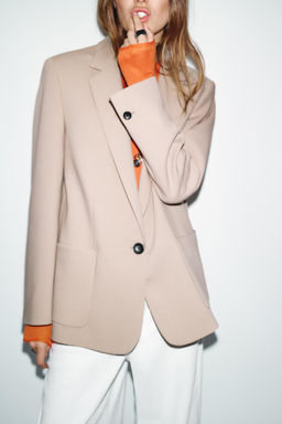 STRAIGHT BLAZER WITH SHOULDER PADS - Zara фото 15