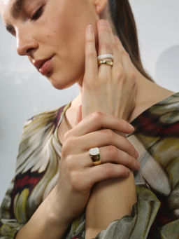 Набор колец с эпоксидной смолой / Zarina