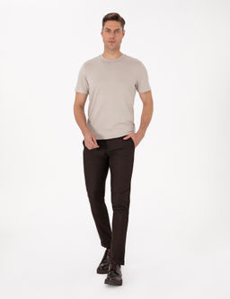 Ta_ Regular Fit Kal_n Dokulu Bisiklet Yaka Basic Ti__rt - Pierre cardin фото 11