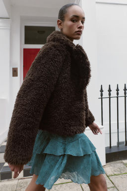 FAUX SHEARLING JACKET