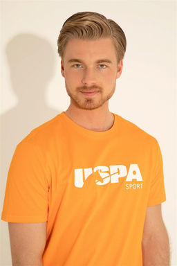 Мужская оранжевая футболка - U.s. polo assn фото 10