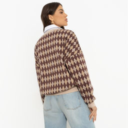 Свитшот свободного кроя, Весьма изящна (caramel) - Charutti фото 5