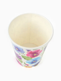 Цена за 2 шт. Стакан бумажный одноразовый «Полевые цветы», 250 мл, 6 шт