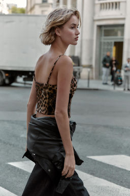 ANIMAL PRINT LACE TOP - Zara фото 3