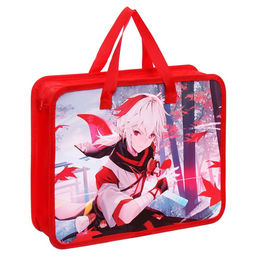 Папка с ручками пластиковая А4 Calligrata Аниме, 32,2х25,6х7 см,  фото 2