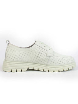 03-PDD161-3 LT. GREEN Полуботинки женские (натуральная кожа)