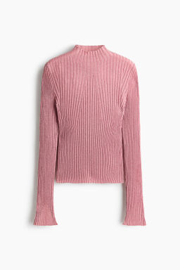 Top brillante con cuello perkins - H&m фото 2