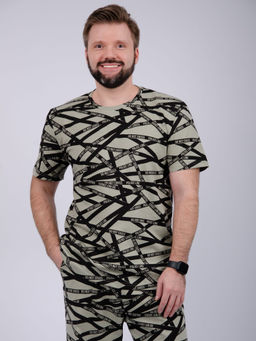 Пижама "Дрэйк" хаки, трикотаж