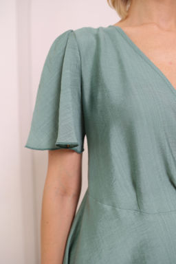 Платье на запах с юбкой-солнце - Looklikecat фото 6