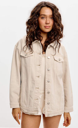 Куртка джинс P612-1249 l.beige - Primm фото 8