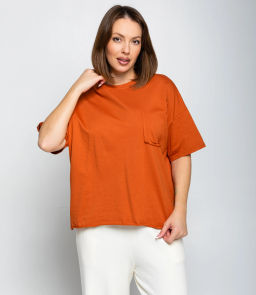 Футболка #КТ1612 (1), терракотовый