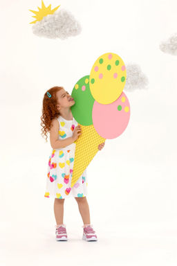 Белое трикотажное платье без рукавов для девочки Неожиданная скидка в корзине