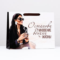 Пакет ламинированный Останови мгновение, 31 х 40 х 11,5 см