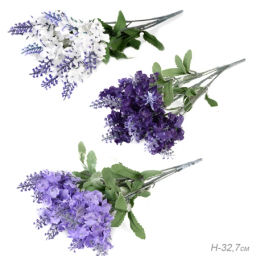 Цветок искусственный Лаванда 33 см / SY847 /уп 2/1200/