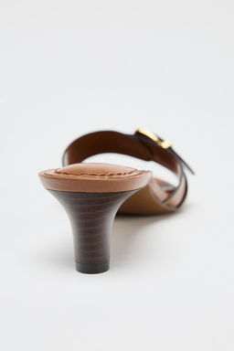BUCKLED HEELED SANDALS - Zara фото 6