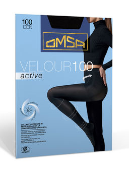 (Omsa) Velour Active 100 (чз) antracite