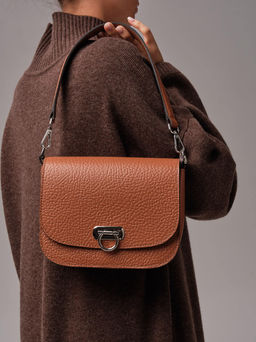 Сумка кожаная Azaro 30741 коричневый камень