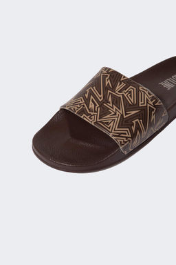 Мужские тапочки Eva на плоской подошве с одной полосой - Defacto фото 5