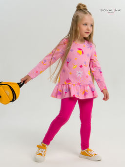 Костюм Алиса цветы барби-фуксия - Sovalina фото 25