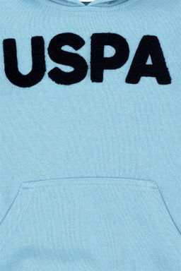 U. S. Polo Assn Детская синяя базовая толстовка с капюшоном - U.s. polo assn фото 4