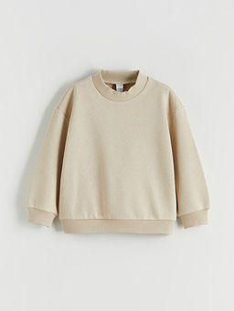 Bisiklet Yaka Erkek ?ocuk Kal?n Sweatshirt