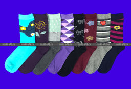 Цена за 10 пар. Носки женские Компьютерные XL (33-35)