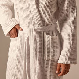 Халат вафельный мужской SL HOME: Boho «Блан де Блан», размер XL, хлопок 100%, белый