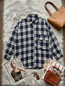 Рубашка женская в клетку - Bruno фото 4