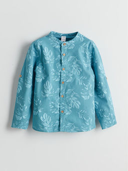 Hakim Yaka Bask?l? Erkek ?ocuk G?mlek