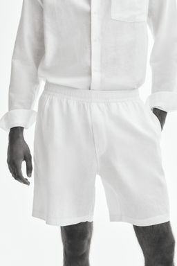 Pantal?n corto de lino Relaxed Fit - H&m фото 11