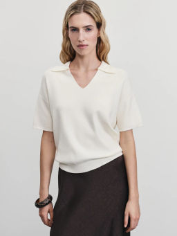 Джемпер поло с короткими рукавами / Zarina