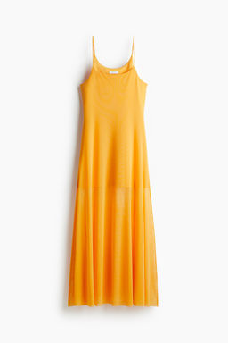 Vestido de malla con tirantes espagueti