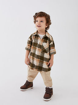 Uzun Kollu Ekose Desenli Erkek Bebek G?mlek Ceket - Waikiki фото 3