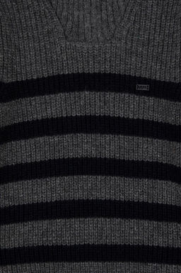 Меланжевый свитер антрацитового цвета для мальчика Неожиданная скидка в корзине - U.s. polo assn фото 3