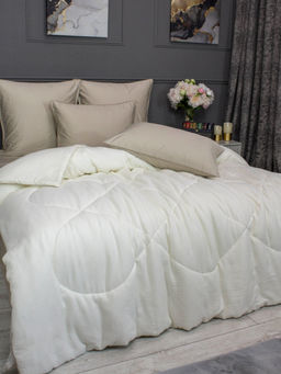 Muslin & Satin Solid color (крем карамель) комплект