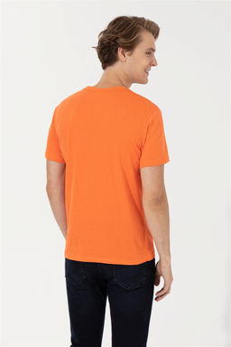 U. S. Polo Assn Мужская оранжевая футболка с круглым вырезом - U.s. polo assn фото 11