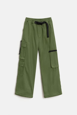 ACOOLA / Брюки (утепленные) детские для мальчиков Crack хаки  фото 3