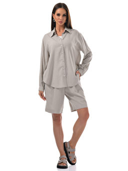 рубашка  80% вискоза, 20% лен - А+б коллекция фото 2